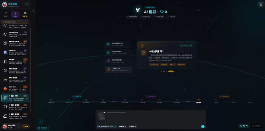 漫剧制作创意素材示意
